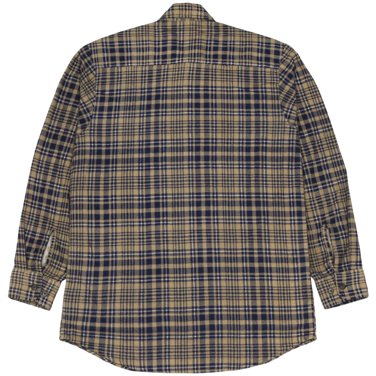 Vintage Checked Flannel Shirt Navy Green