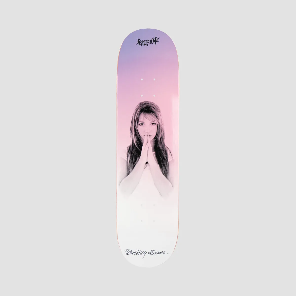 Welcome X Britney Sprears Believe Skateboard Deck Pearl Fade - 8.25