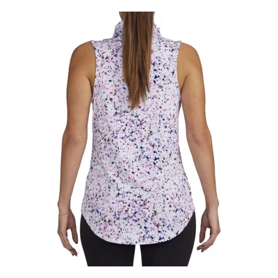 Women's Bad Birdie Paint Splatter Sleeveless Golf Polo