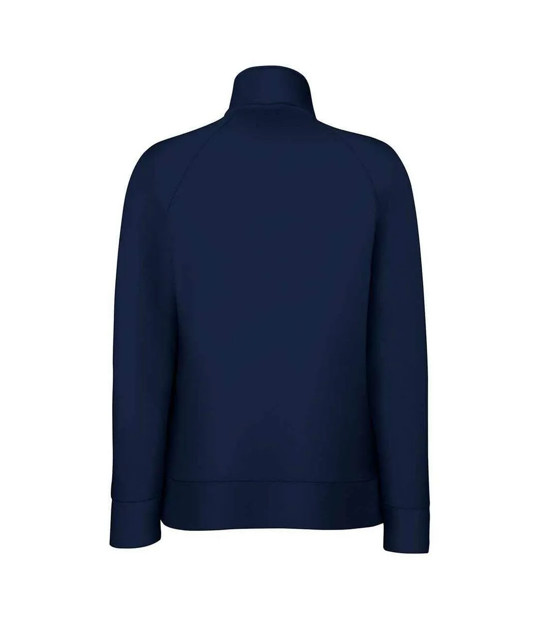 Womens/ladies lady fit sweat jacket deep navy Fruit of the Loom