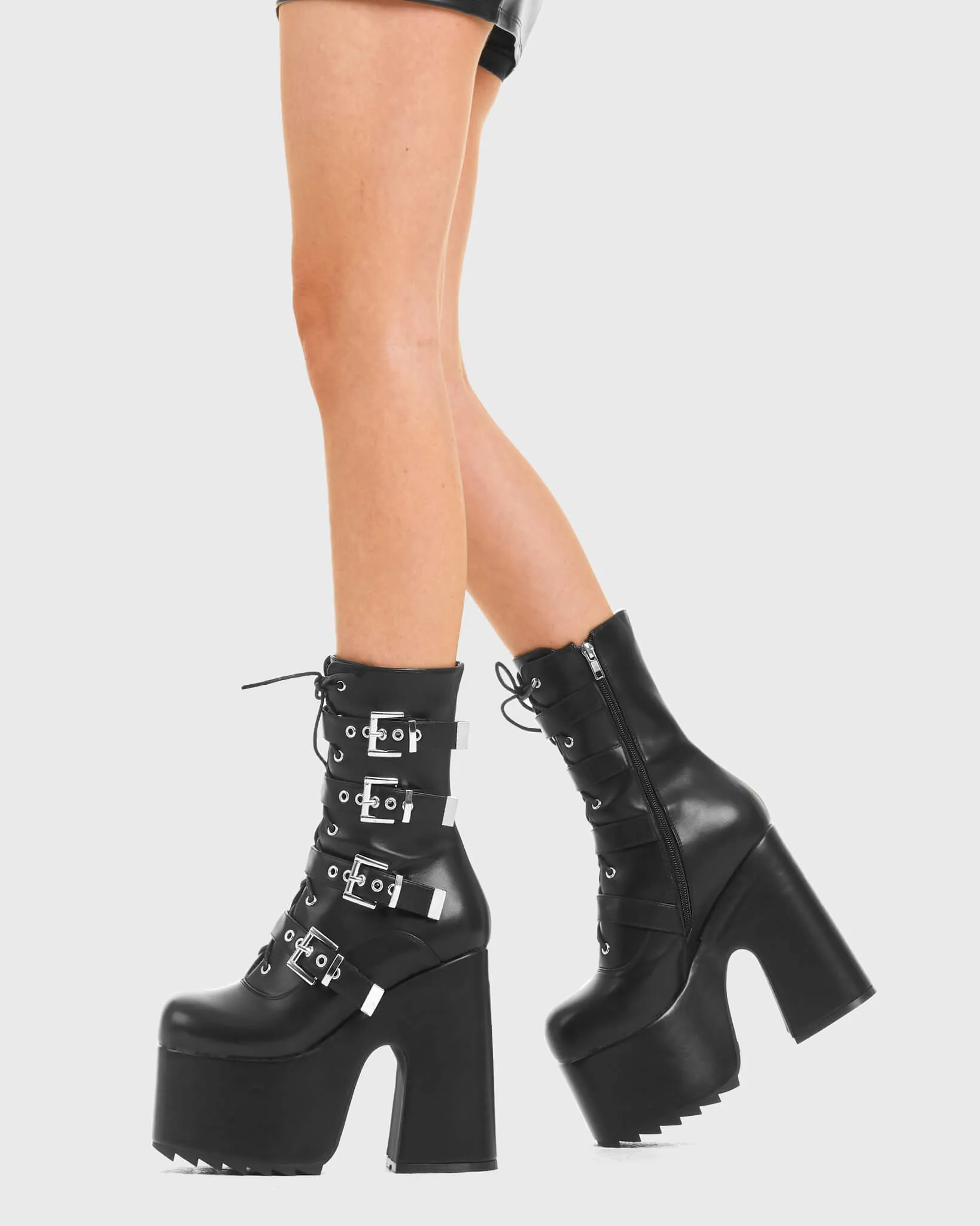 Work It Chunky Platform Ankle Boots