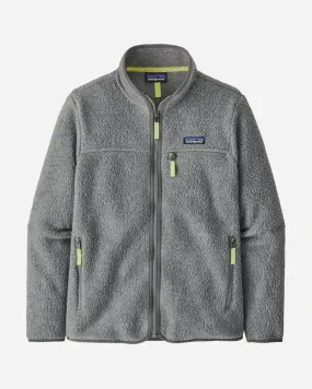 W's Retro Pile Jacket - Salt Grey/Yellow