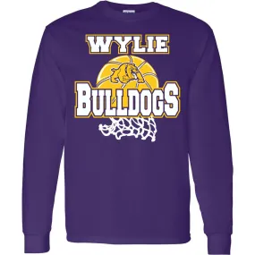 Wylie Bulldogs - Basketball Long Sleeve T-Shirt