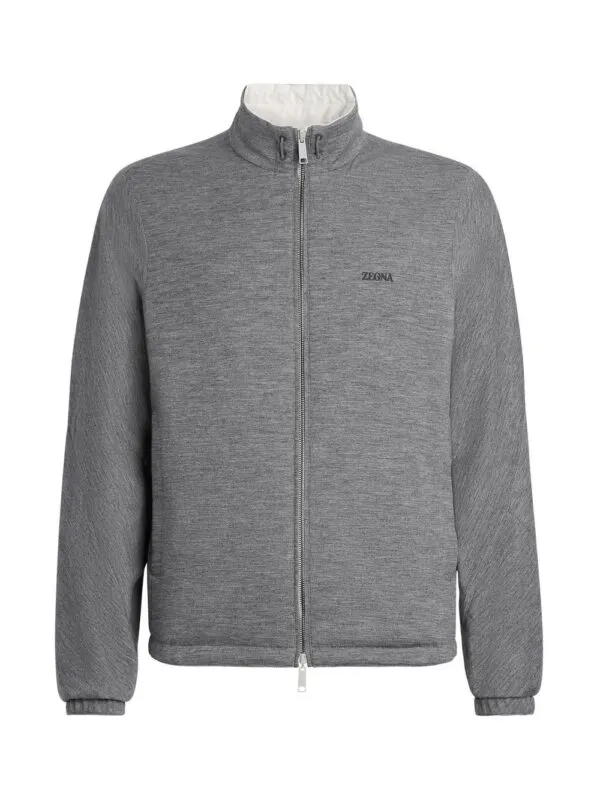 Zegna Reversible Jacket White/Grey | Luxury and style at your fingertips