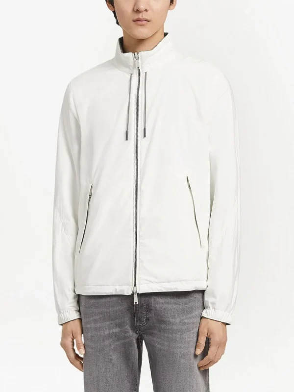 Zegna Reversible Jacket White/Grey | Luxury and style at your fingertips