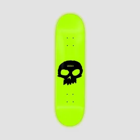 Zero Single Skull Skateboard Deck Glow In The Dark - 8.5